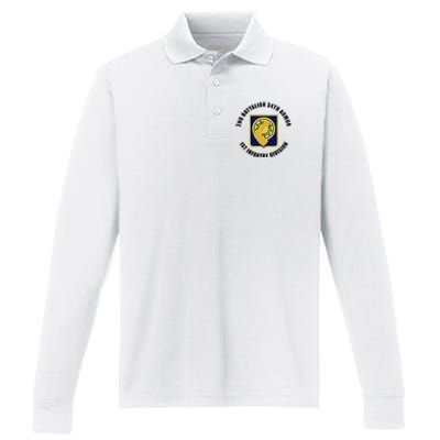 2nd Battalion 34th Armor 1st Infantry Division Veteran Performance Long Sleeve Polo