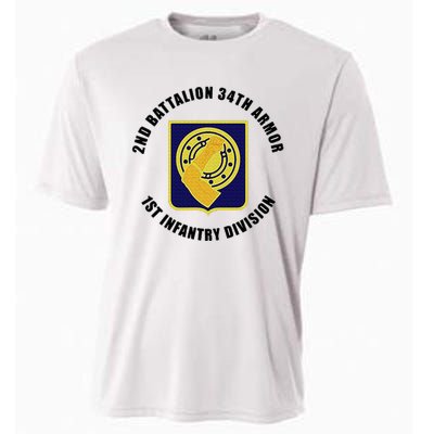 2nd Battalion 34th Armor 1st Infantry Division Veteran Cooling Performance Crew T-Shirt