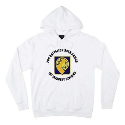 2nd Battalion 34th Armor 1st Infantry Division Veteran Hoodie