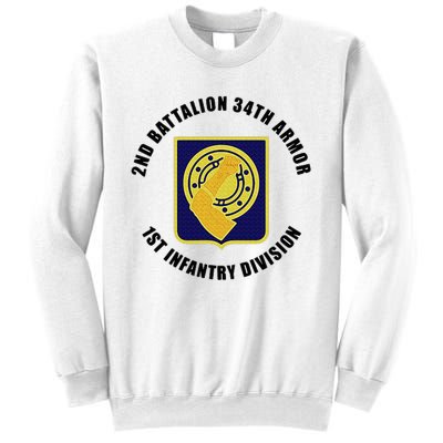 2nd Battalion 34th Armor 1st Infantry Division Veteran Sweatshirt