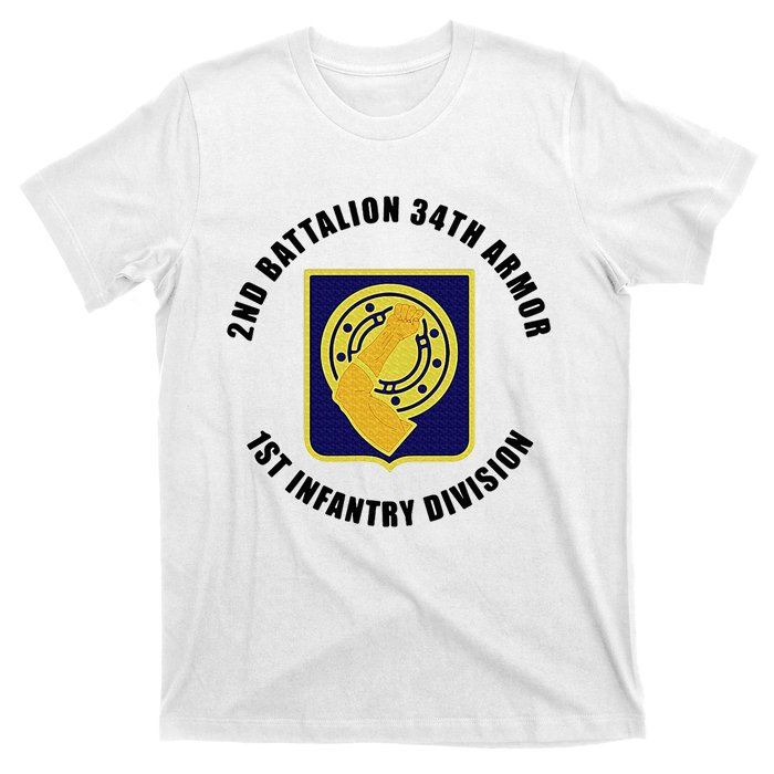 2nd Battalion 34th Armor 1st Infantry Division Veteran T-Shirt