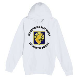 2nd Battalion 34th Armor 1st Infantry Division Veteran Premium Pullover Hoodie