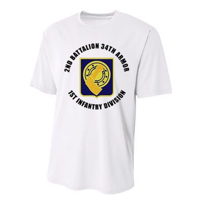 2nd Battalion 34th Armor 1st Infantry Division Veteran Performance Sprint T-Shirt