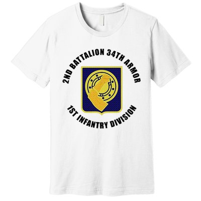 2nd Battalion 34th Armor 1st Infantry Division Veteran Premium T-Shirt