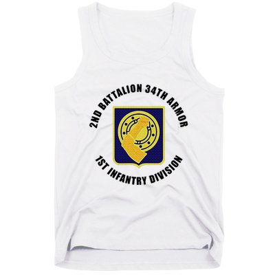 2nd Battalion 34th Armor 1st Infantry Division Veteran Tank Top