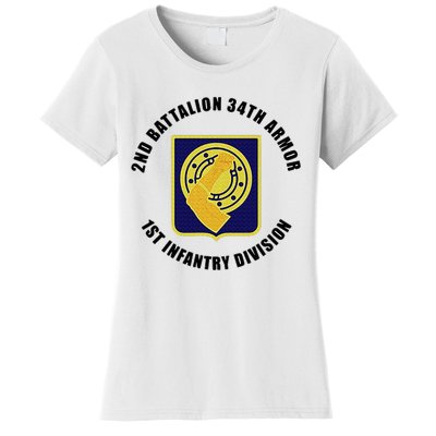 2nd Battalion 34th Armor 1st Infantry Division Veteran Women's T-Shirt