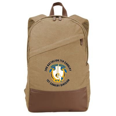 2nd Battalion 7th Cavalry 1st Cavalry Division Veteran Cotton Canvas Backpack