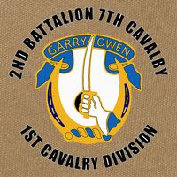 2nd Battalion 7th Cavalry 1st Cavalry Division Veteran Cotton Canvas Backpack