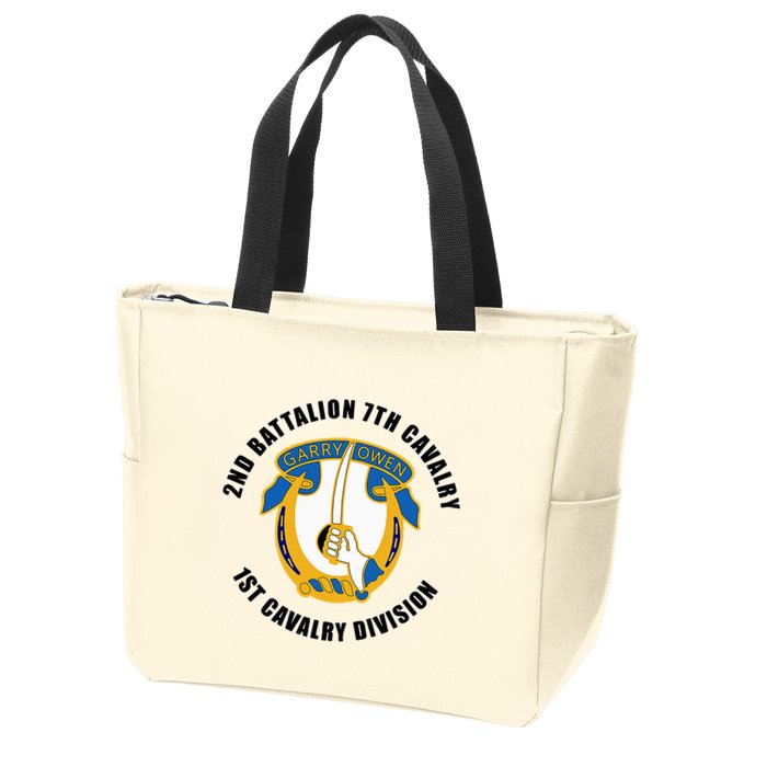 2nd Battalion 7th Cavalry 1st Cavalry Division Veteran Zip Tote Bag