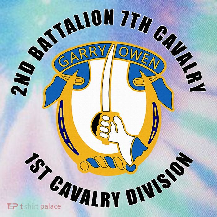 2nd Battalion 7th Cavalry 1st Cavalry Division Veteran Legacy Tie Dye Trucker Hat