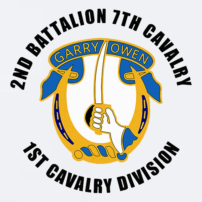 2nd Battalion 7th Cavalry 1st Cavalry Division Veteran Sueded Cloud Jersey T-Shirt