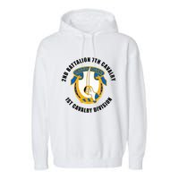 2nd Battalion 7th Cavalry 1st Cavalry Division Veteran Garment-Dyed Fleece Hoodie