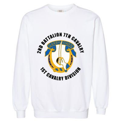 2nd Battalion 7th Cavalry 1st Cavalry Division Veteran Garment-Dyed Sweatshirt