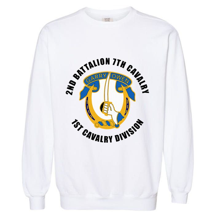 2nd Battalion 7th Cavalry 1st Cavalry Division Veteran Garment-Dyed Sweatshirt