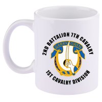 2nd Battalion 7th Cavalry 1st Cavalry Division Veteran 11oz C Handle Ceramic Mug