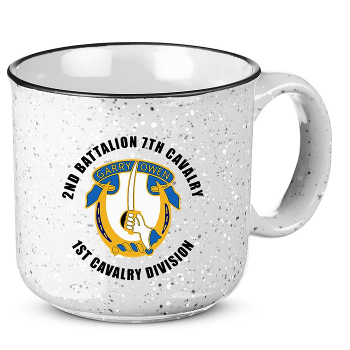 2nd Battalion 7th Cavalry 1st Cavalry Division Veteran 15oz Campfire Ceramic Mug