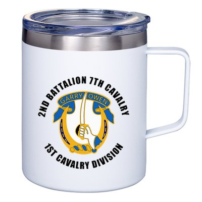 2nd Battalion 7th Cavalry 1st Cavalry Division Veteran 12oz Stainless Steel Coffee Mug