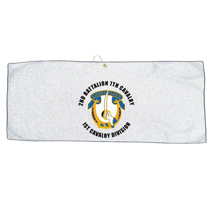 2nd Battalion 7th Cavalry 1st Cavalry Division Veteran Large Microfiber Waffle Golf Towel