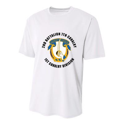 2nd Battalion 7th Cavalry 1st Cavalry Division Veteran Youth Performance Sprint T-Shirt