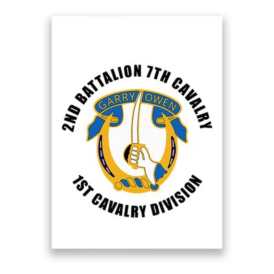 2nd Battalion 7th Cavalry 1st Cavalry Division Veteran Poster