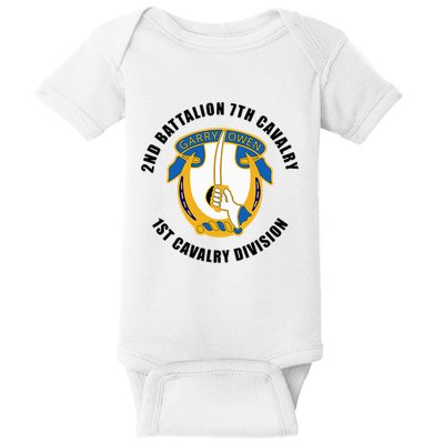 2nd Battalion 7th Cavalry 1st Cavalry Division Veteran Baby Bodysuit