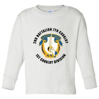 2nd Battalion 7th Cavalry 1st Cavalry Division Veteran Toddler Long Sleeve Shirt