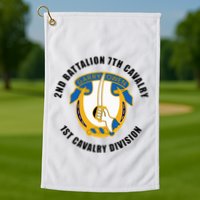 2nd Battalion 7th Cavalry 1st Cavalry Division Veteran Golf Towel
