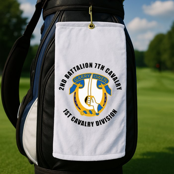 2nd Battalion 7th Cavalry 1st Cavalry Division Veteran Golf Towel