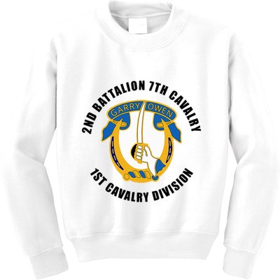 2nd Battalion 7th Cavalry 1st Cavalry Division Veteran Kids Sweatshirt