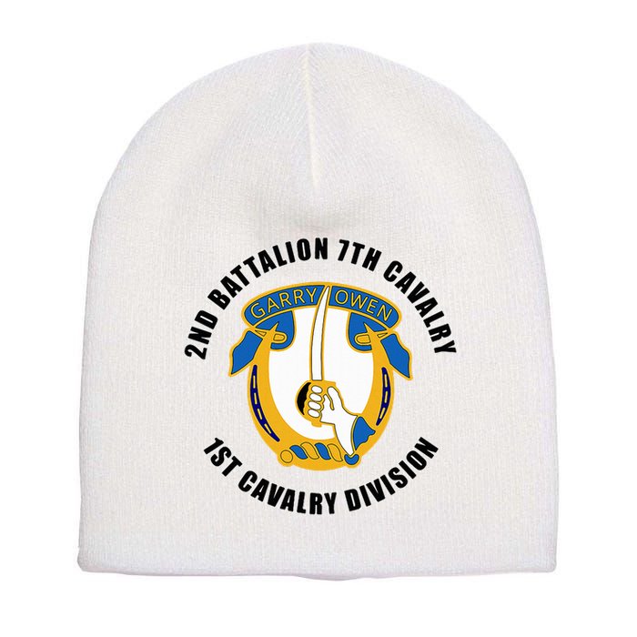 2nd Battalion 7th Cavalry 1st Cavalry Division Veteran Short Acrylic Beanie