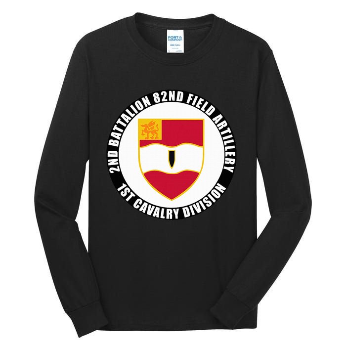 2nd Battalion 82nd Field Artillery 1st Cavalry Division Vet Tall Long Sleeve T-Shirt