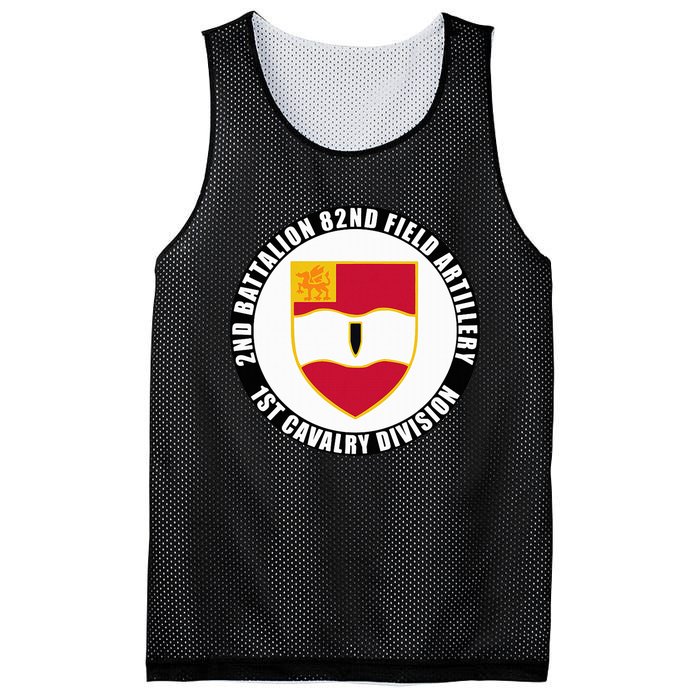 2nd Battalion 82nd Field Artillery 1st Cavalry Division Vet Mesh Reversible Basketball Jersey Tank