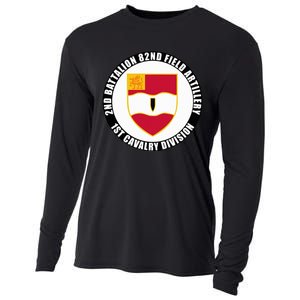 2nd Battalion 82nd Field Artillery 1st Cavalry Division Vet Cooling Performance Long Sleeve Crew