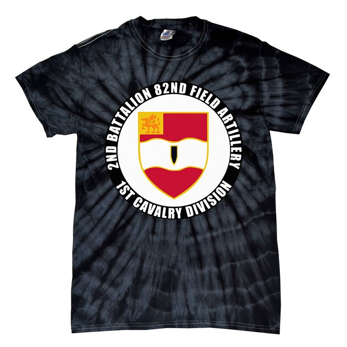 2nd Battalion 82nd Field Artillery 1st Cavalry Division Vet Tie-Dye T-Shirt