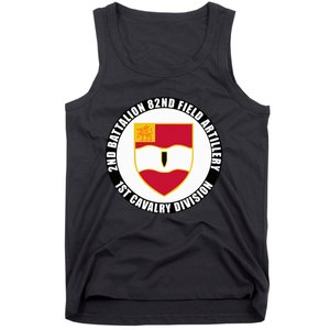 2nd Battalion 82nd Field Artillery 1st Cavalry Division Vet Tank Top