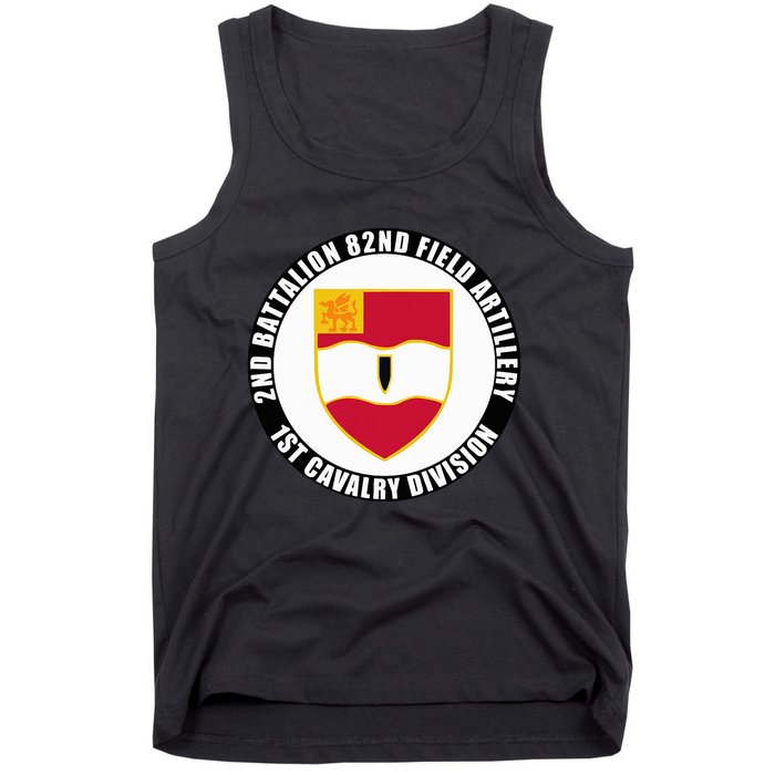 2nd Battalion 82nd Field Artillery 1st Cavalry Division Vet Tank Top