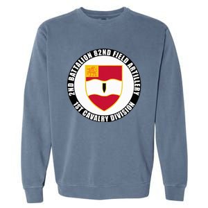 2nd Battalion 82nd Field Artillery 1st Cavalry Division Vet Garment-Dyed Sweatshirt