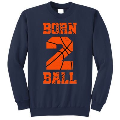 2nd Birthday Basketball Jersey Two 2 Year Old Boy Girl Sweatshirt