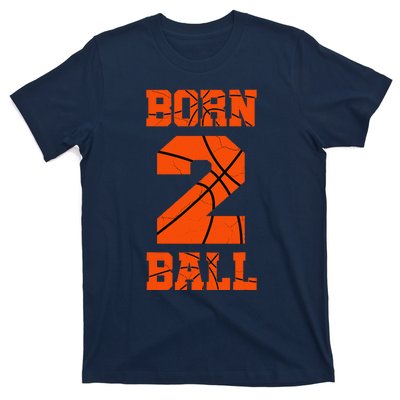 2nd Birthday Basketball Jersey Two 2 Year Old Boy Girl T-Shirt