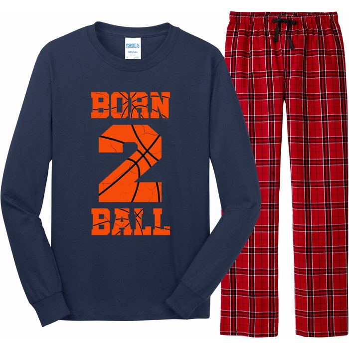 2nd Birthday Basketball Jersey Two 2 Year Old Boy Girl Long Sleeve Pajama Set