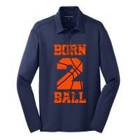 2nd Birthday Basketball Jersey Two 2 Year Old Boy Girl Silk Touch Performance Long Sleeve Polo