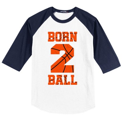 2nd Birthday Basketball Jersey Two 2 Year Old Boy Girl Baseball Sleeve Shirt