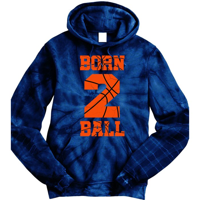 2nd Birthday Basketball Jersey Two 2 Year Old Boy Girl Tie Dye Hoodie