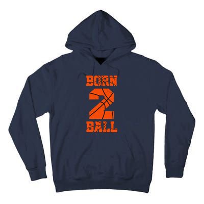 2nd Birthday Basketball Jersey Two 2 Year Old Boy Girl Tall Hoodie