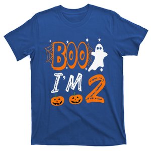 2nd Birthday Boo Im 2 Two Yr Ghost Halloween Costume T-Shirt