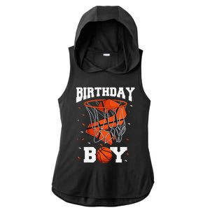 2nd Birthday Basketball 2 Year Old Ladies PosiCharge Tri-Blend Wicking Draft Hoodie Tank