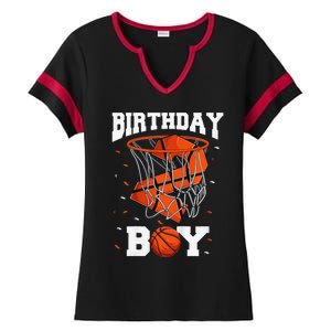 2nd Birthday Basketball 2 Year Old Ladies Halftime Notch Neck Tee