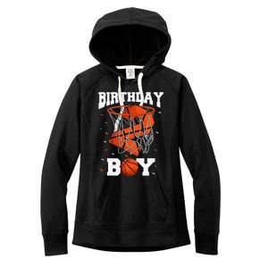 2nd Birthday Basketball 2 Year Old Women's Fleece Hoodie