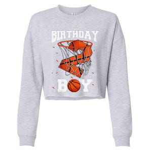 2nd Birthday Basketball 2 Year Old Cropped Pullover Crew