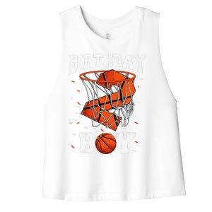 2nd Birthday Basketball 2 Year Old Women's Racerback Cropped Tank